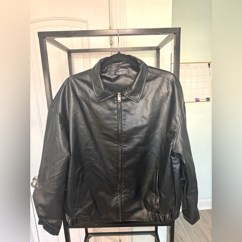 Black Faux Leather Jacket